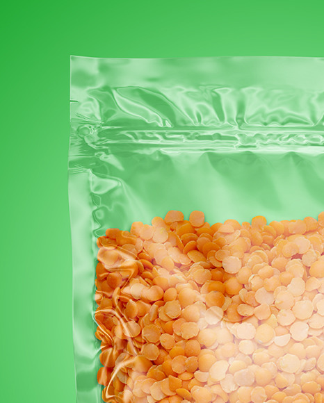 Pouch with Lentils Mockup