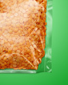 Pouch with Lentils Mockup