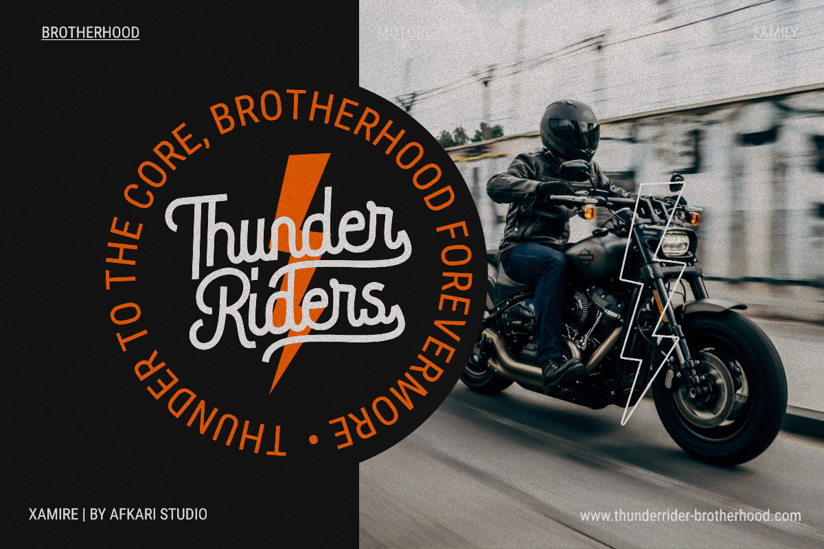 Xamire - Monoline Modern Script Font Xamire - Monoline Modern Script Font