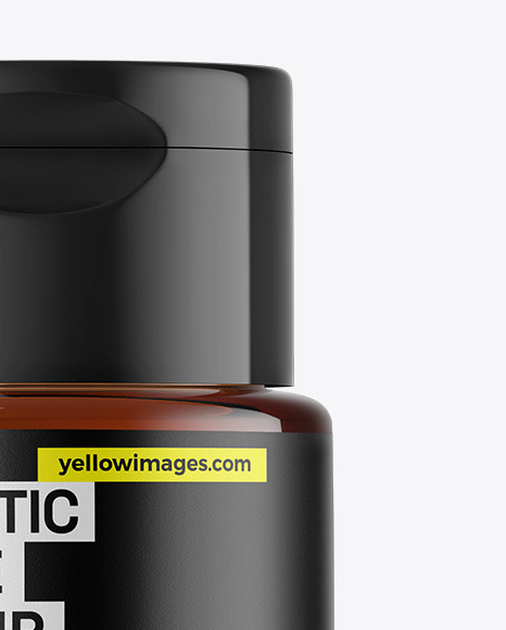 Amber Cosmetic Bottle Mockup