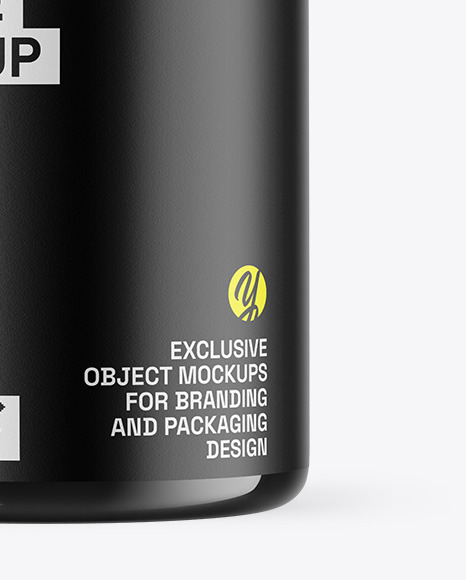 Dark Amber Cosmetic Bottle Mockup