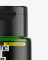 Green Cosmetic Bottle Mockup