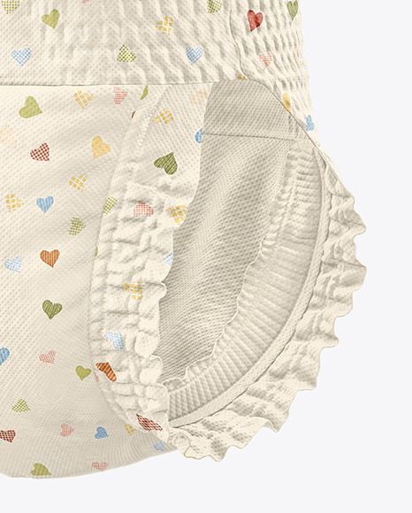 Diaper Mockup - Half Side View