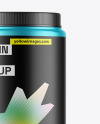 Matte Metallic Protein Jar Mockup Matte Metallic Protein Jar Mockup