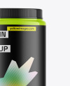 Glossy Protein Jar Mockup