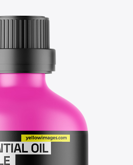 Matte Essential Oil Bottle Mockup