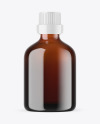 Amber Glass Essential Oil Bottle Mockup