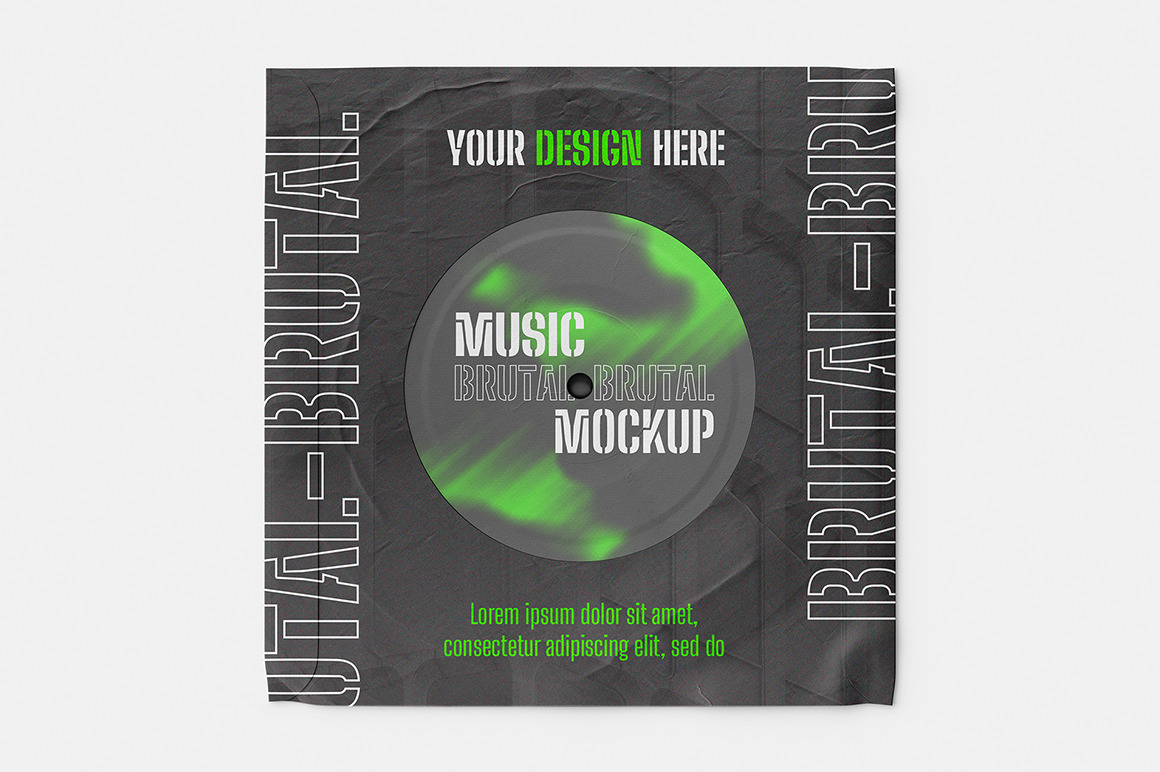 Vinyl Disc Mockup Set