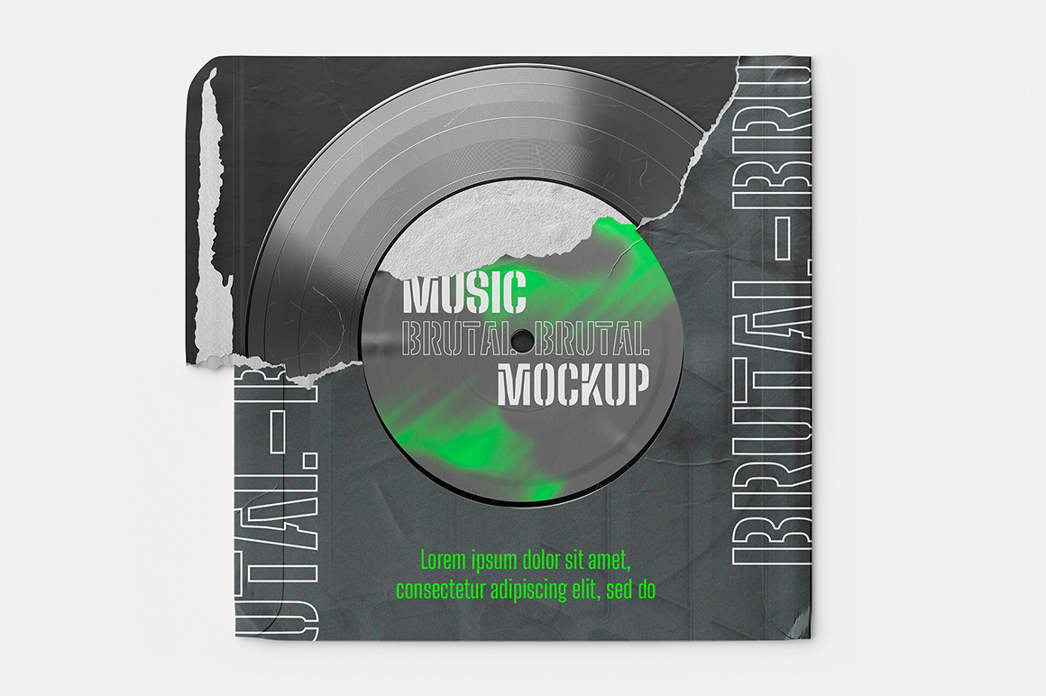 Vinyl Disc Mockup Set