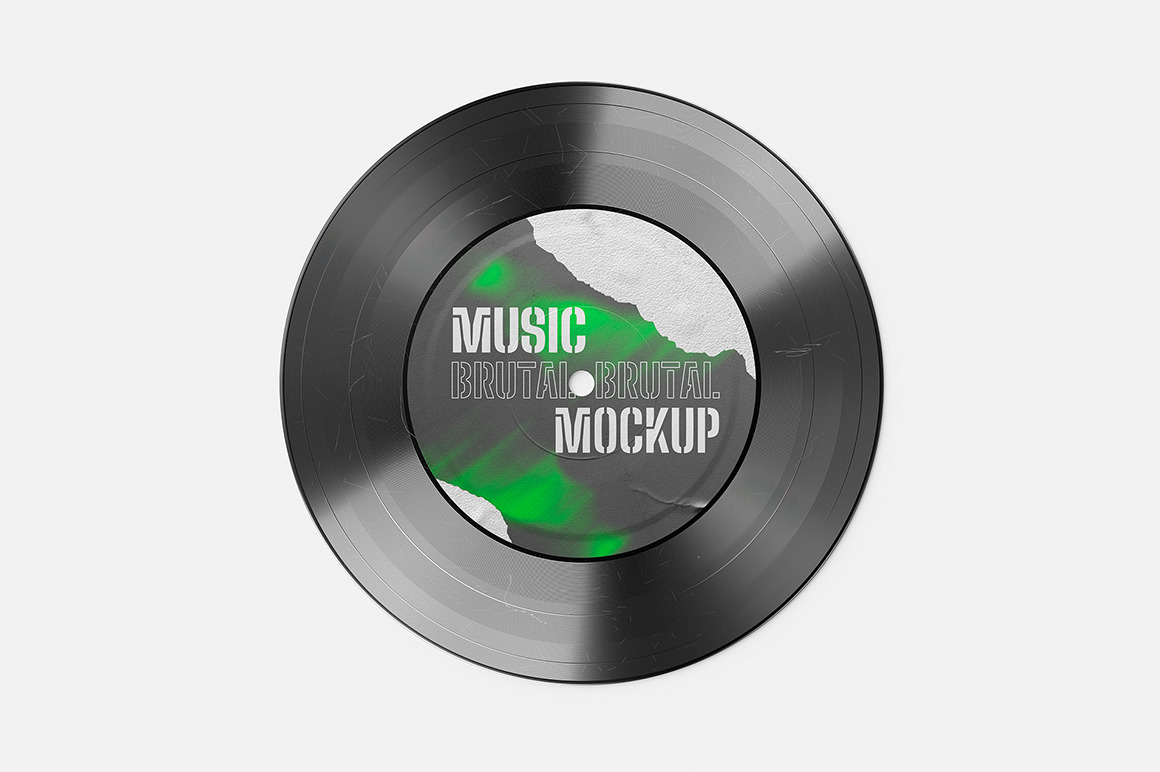 Vinyl Disc Mockup Set Vinyl Disc Mockup Set