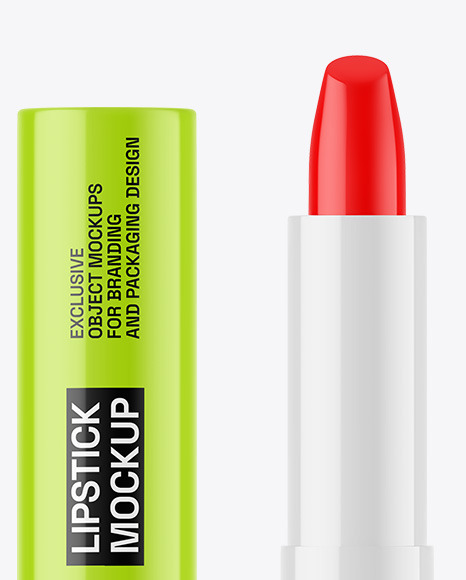 Glossy Lipstick Mockup