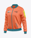 Women's Long Sleeve Track Jacket Mockup