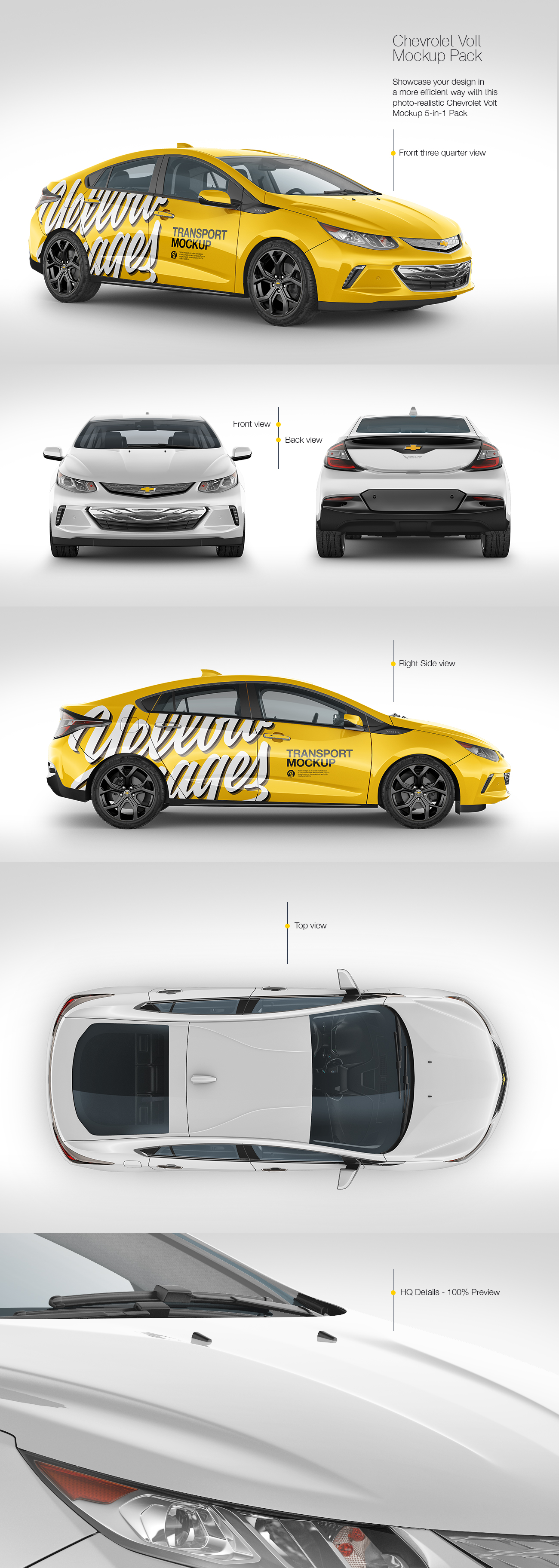 Chevrolet Volt Mockup Pack Chevrolet Volt Mockup Pack