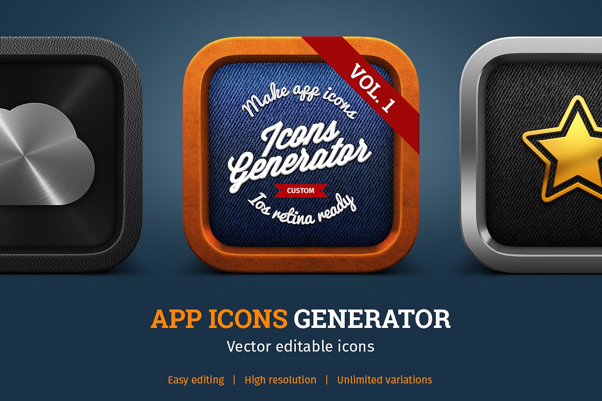 APP ICONS GENERATOR Vol.1