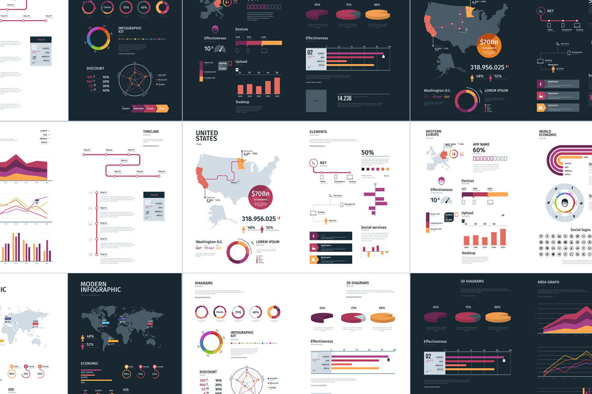 Modern infographics vol.1