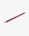 Round Pencil Mockup - Half Side View