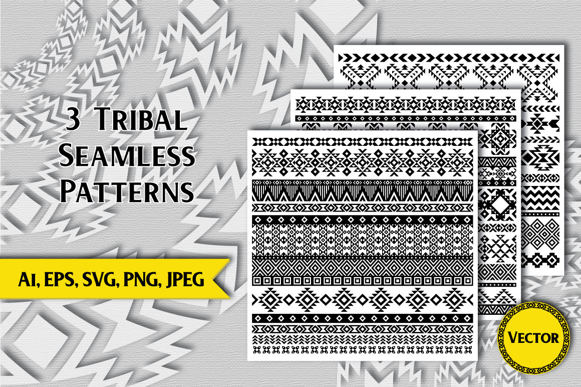 80 Tribal Pattern Brushes for Adobe Illustrator