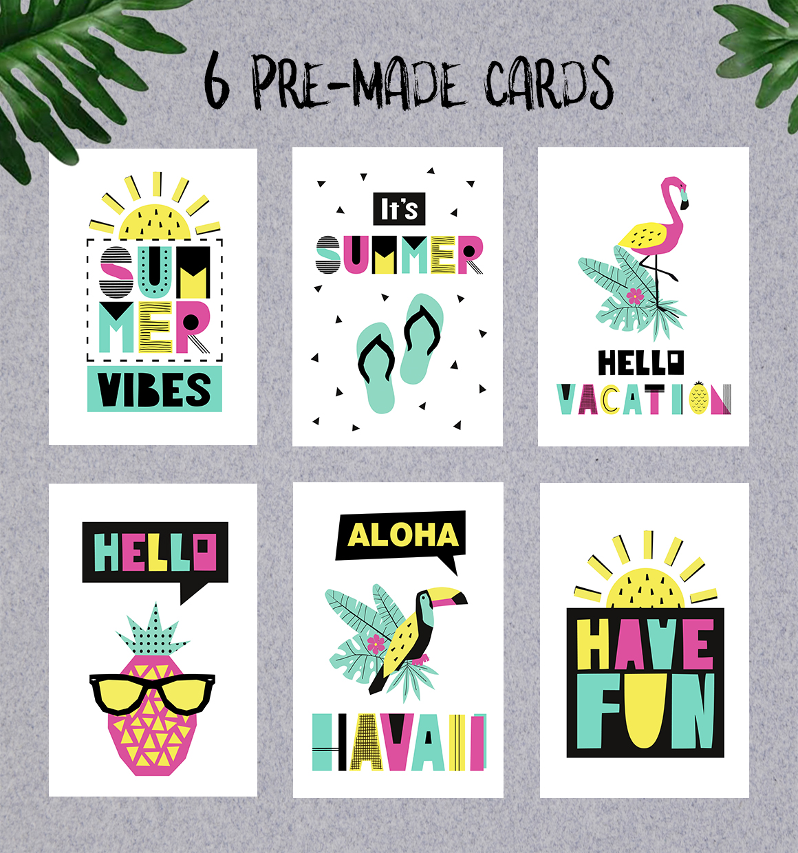 Summer graphic collection