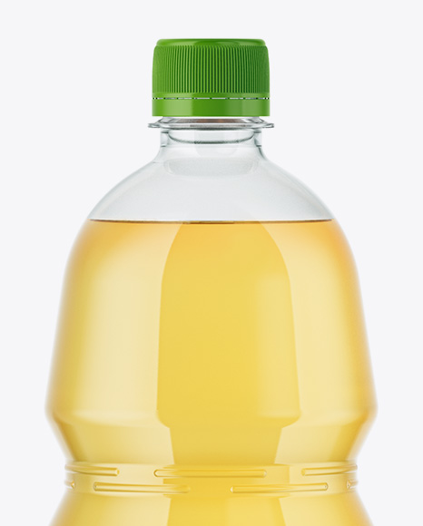 1,5L PET Bottle with Yellow Soft Drink Mockup