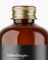 Amber Glass Bottle Mockup