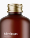 Frosted Amber Glass Bottle Mockup Frosted Amber Glass Bottle Mockup