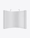 Matte Aluminium Spring Pop-Up Stand Mockup - Front View