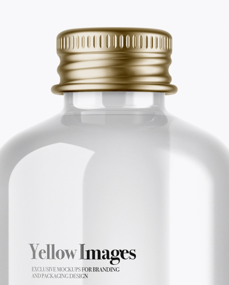 Clear Glass Water Bottle Mockup Clear Glass Water Bottle Mockup