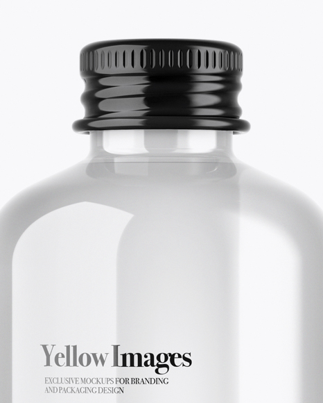 Clear Glass Water Bottle Mockup Clear Glass Water Bottle Mockup