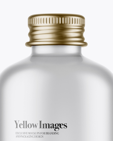 Frosted Glass Water Bottle Mockup Frosted Glass Water Bottle Mockup
