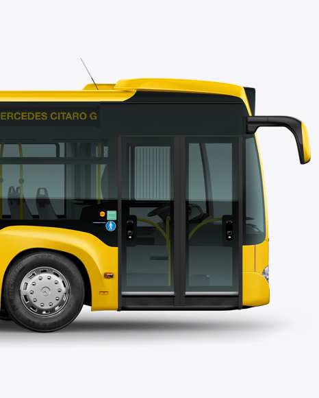 Mercedes-Benz Citaro G Bus Mockup - Side view