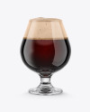 Snifter Glass With Stout Beer Mockup