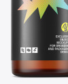 Frosted Amber Dropper Bottle Mockup