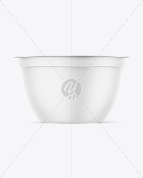 Matte Yougurt Cup Mockup