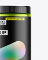 Metallic Protein Jar Mockup Metallic Protein Jar Mockup