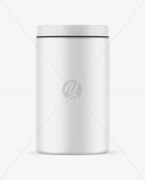 Matte Protein Jar Mockup Matte Protein Jar Mockup