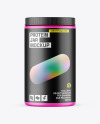 Matte Protein Jar Mockup Matte Protein Jar Mockup