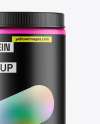 Matte Protein Jar Mockup Matte Protein Jar Mockup
