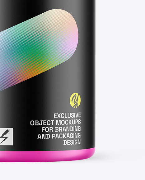 Matte Protein Jar Mockup Matte Protein Jar Mockup