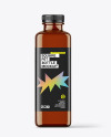 400ml Amber Square Bottle Mockup