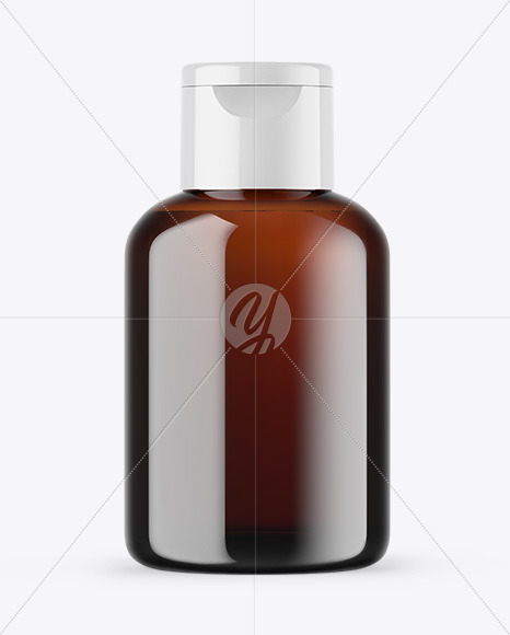 Amber Cosmetic Bottle Mockup