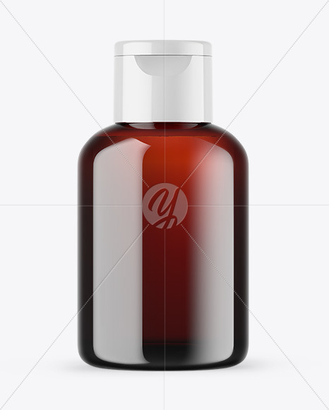 Dark Amber Cosmetic Bottle Mockup Dark Amber Cosmetic Bottle Mockup