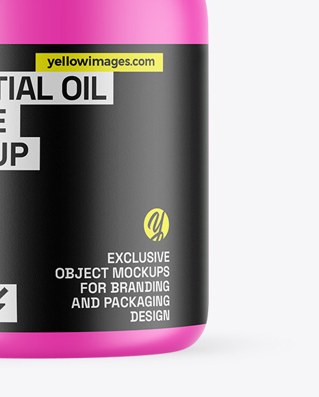 Matte Essential Oil Bottle Mockup