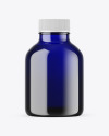 Blue Glass Essential Oil Bottle Mockup