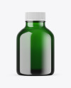 Green Glass Essential Oil Bottle Mockup