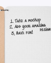 Kraft Notepad Mockup