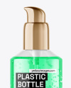 Color Liquid Cosmetic Bottle with Pump Mockup Color Liquid Cosmetic Bottle with Pump Mockup