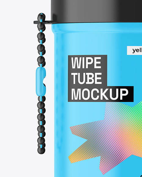 Matte Wipes Tube Mockup