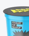 Glossy Yougurt Cup Mockup