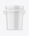 Glossy Paint Bucket Mockup