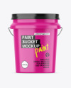 Glossy Paint Bucket Mockup